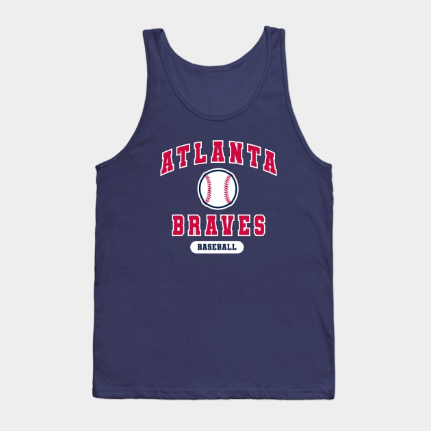 Atlanta Braves Baseball Tank Top by sunssport